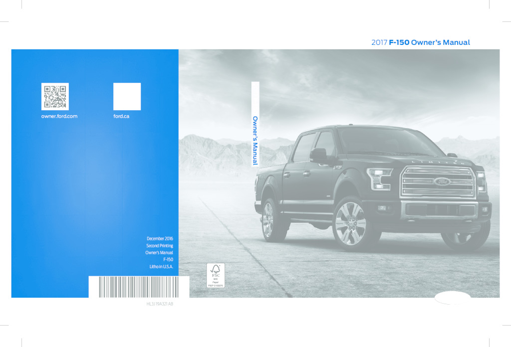 thumbnail of 2017 FORD F-150 OWNER MANUAL